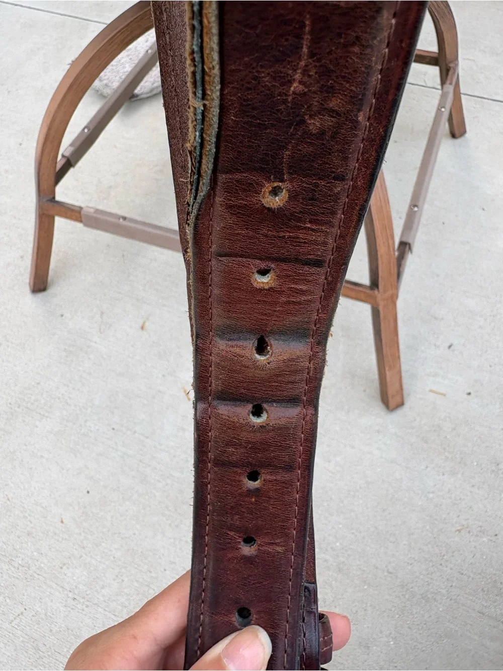 Men’s Columbia Brown Leather Belt Size 44